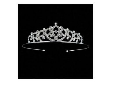 Beautiful Silver Tiara with Sparkly Gems
