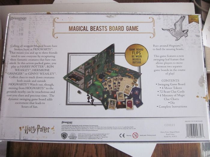 Harry Potter Magical Beasts Board Game New