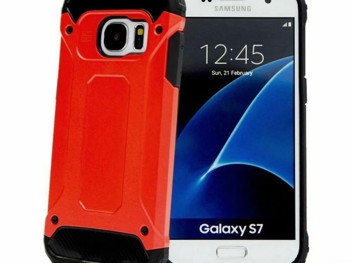 Hybrid Armour Case Samsung Galaxy S6 S7 EDGE S8 S9 S10 Plus Note 8 9 Back Cover