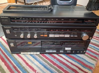 technics amp  sa z50l and tapedeck