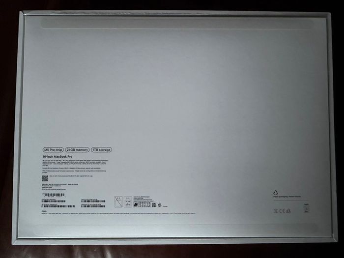 Apple MacBook Pro 2026 16in M5 Pro 24GB 1TB - Silver