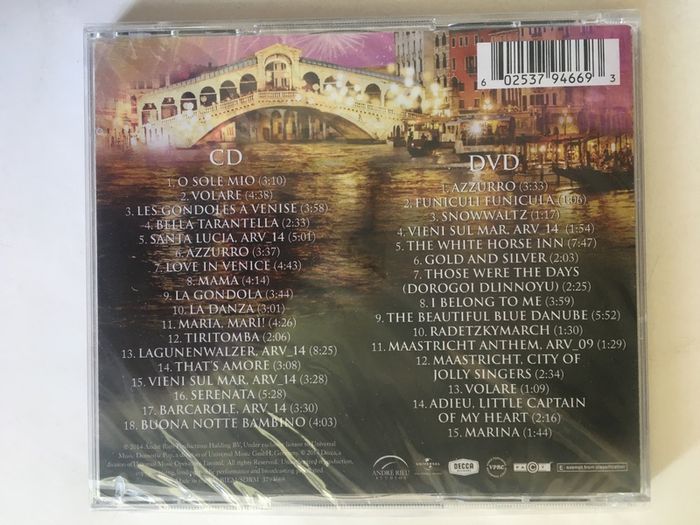 Andre Rieu And His Johan Strauss Orchestra [2014] Love In Venice (CD+DVD Album) STILL SEALED