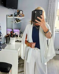 Ladies Cream  Jacket