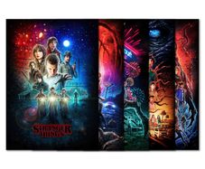 Stranger Things Season 1 - 5 Artwork - 5 x A4 Posters