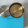 TIFFANY & Co Round Swivel Top Desk Travel Alarm Clock w/Date Image 3