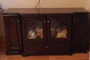 Mahogany Display Cabinet Unit