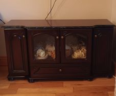 Mahogany Display Cabinet Unit