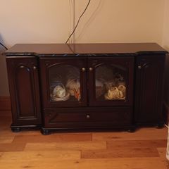 Mahogany Display Cabinet Unit
