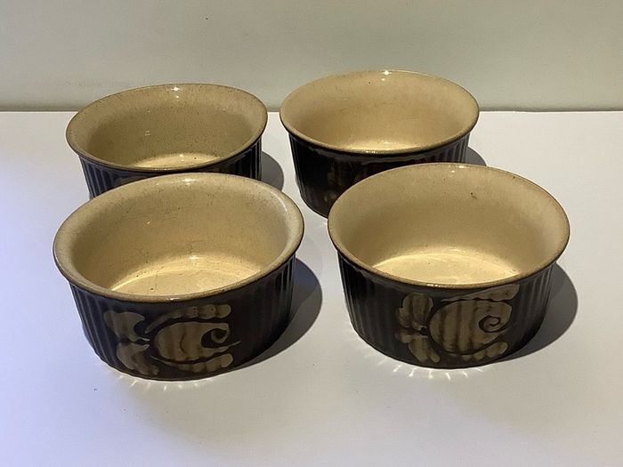 Vintage Denby Bakewell stoneware ramekins x4
