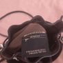 Fendi Mon Tresor Mini Black Leather & Velvet FF Motif Bucket Bag Image 4