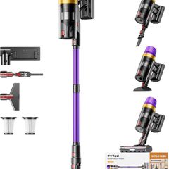 Cordless Vacuum Cleaner for Pet Hair, 1.8 L with Display, 55000Pa/620W/75Min Battery Vacuum Cleaner, Self-Standing Handle Vacuum Cleaner with Anti-Tangle Brush & Wall Charging Station