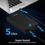 Sabrent Hard Drive Enclosure, Lightning Fast Transfer Speeds 5Gbps, SATA to USB HDD Enclosure for 2.5 3.5 inch SSD HDD Disks - 22TB, USB Cable Included, Tool-free Hard Drive Docking Station (EC-KSL3) - Boxed Image 7