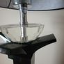 Stunning Black and Clear Crystal Table Lamp by Galway Crystal Image 7