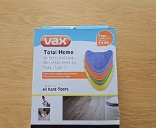 VAX Total Hone 8 x Hook and Loop Microfibre Cleaning pads (Type 1)