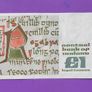 Irish one pound notes Image 7