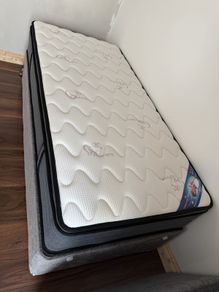 Almost New - Single Bed With Cashmere 12inch Mattress
