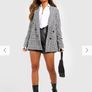 Basic Jersey check relaxed fit Blazer Image 4