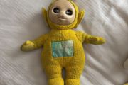 Vintage 1990s Teletubbies Laa Laa Plush Soft Toy Original Rolling Eyes