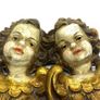 Vintage Hand Carved Wooden Putto Heads Image 6
