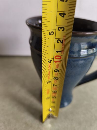 One Medium Blue Mug  Louis Mulcahy Pottery