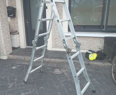 Four piece folding ladder