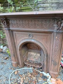 antique fireplace
