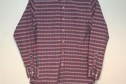 Uniqlo Mens Size Large Red Check Pattern Long Sleeve Shirt