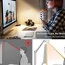 NEW SALE | Desk Lamp Clamp - Swing Arm Desk Lamps for Study - Eye-Caring LED Desk Light - 3 Light Modes x 10 Brightness Levels - 12W - Rose Gold Image 6