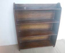 Vintage Bookcase, hardwood dark finish