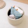 Ottoman with Storage, Folding Boucle Stool,Coffee Table,Chest Toy Box,Footstool for Living Room,Bedroom,Beige,Large Round,56x56x40cm Image 3