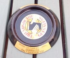 Guinness tin ashtray