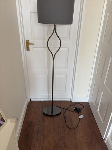 Grey floor lamp
