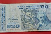 Irish 1988 "YEATS" Twenty pound note in .Fine condition