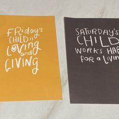Art Print x 2 A5 Size