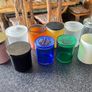10 Glass Candle Jars Image 2