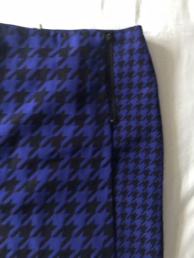 Royal Blue & Black Skirt M&S BNWT