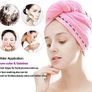 3 Pack Microfiber Hair Towel Wrap Super Absorbent Twist Turban Dry Hair Caps with Buttons Bath Loop Fasten Salon Dry Hair Hat Pink Blue Purple Image 3