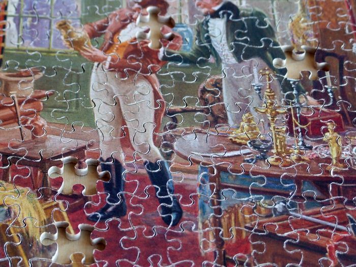 Seaboard Irish-made vintage plywood jigsaw puzzle "A Rare Piece"