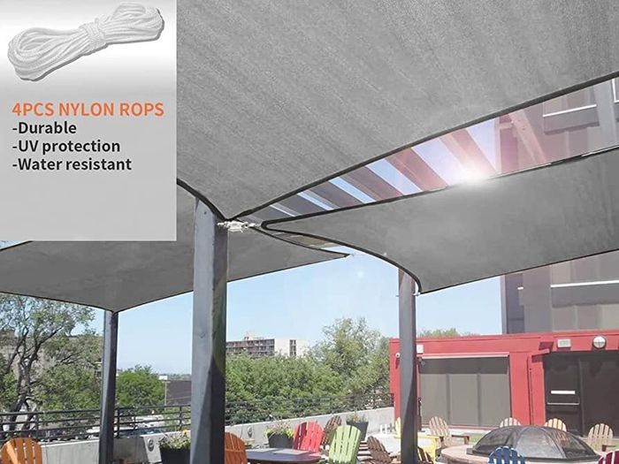 Sun Shade Sail Waterproof Rectangle UV Block 98% Patio Canopy Outdoor with 4 Ropes Sun Sail Shades for Garden/Yard/Beach/Pool/Terrace/Balcony 2x3m MULTIPLE COLOURS AVAILABLE (FREE POSTAGE)