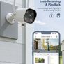 2K Security Camera Outdoor Indoor, 2.4G WiFi CCTV IP65 Waterproof Outdoor Camera, Night Vision, Motion Detection, Two Way Talk, APP Remote Control, Support Alexa Image 6