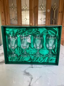 Eamon Glass/Hand Cut/ Irish Coffee Glasses
