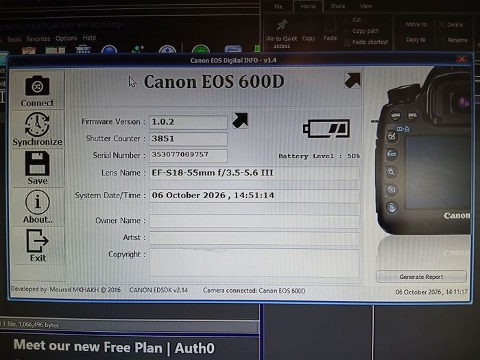 Canon EOS 600D dslr camera & accessories