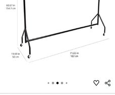 Heavy Duty 1.8m Clothes Rail on wheels
