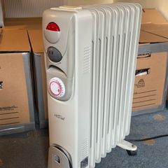 Mistral 9 fins oil radiator with timer