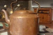 Copper Kettle vintage with brass handle