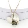 Vintage Sterling Silver And Druzy Pendant Necklace Image 6