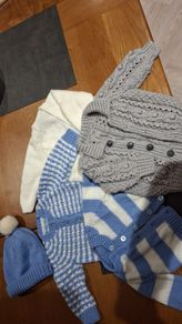 Hand Knit baby cardigans