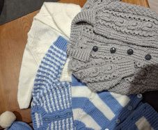 Hand Knit baby cardigans