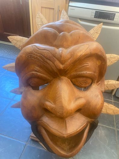 Massive mahogany head