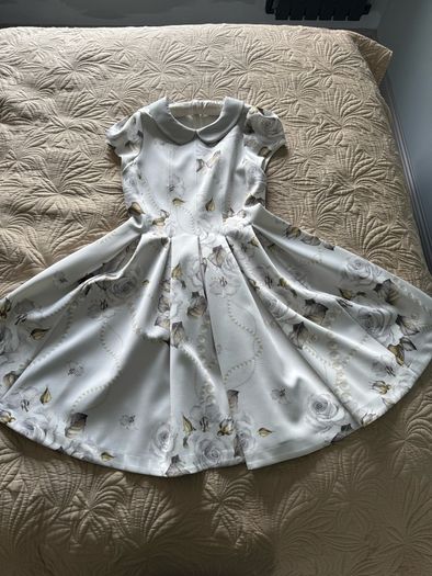 Monnalisa Floral Dress, Girls 14-16 or Women XS